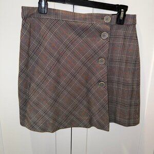 Zara plaid mini skirt